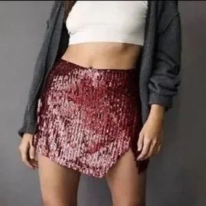 Free people sequin skirt